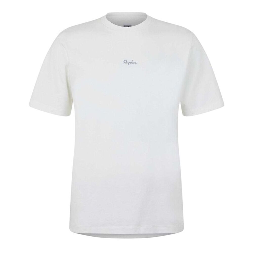 Rapha Mens Logo Natural Cotton T-Shirt / White